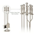 thumbnail image 3 of UniFlame 5 Piece Satin Pewter Finish Fireset with Ball Handles, 3 of 6