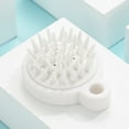 thumbnail image 4 of Cepillo para el cuero cabelludo, cuidador del cuero cabelludo masajeador blancos ergonómicos desenredos para eliminar la caspa, 4 of 7