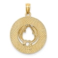 thumbnail image 4 of 14K Yellow Gold ST. AUGUSTINE Florida Double Dolphins in Circle Pendant, 4 of 4