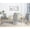 Gray, variant on Roundhill Furniture Amonia 5-Pc Dining Set, Turned-Leg Dining Table with 4 Tufted Chairs, Yellow