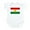 Cloud White, variant on CafePress - Kurdish Flag Infant Bodysuit - Baby Light Bodysuit, Size Newborn - 24 Months