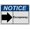 Warning Sign 4, variant on Industrial ANSI Horizontal Directional Sign - 8"x12" Weatherproof, UV Resistant for Indoor/Outdoor Workplace (Pet Relief Area [right arrow])