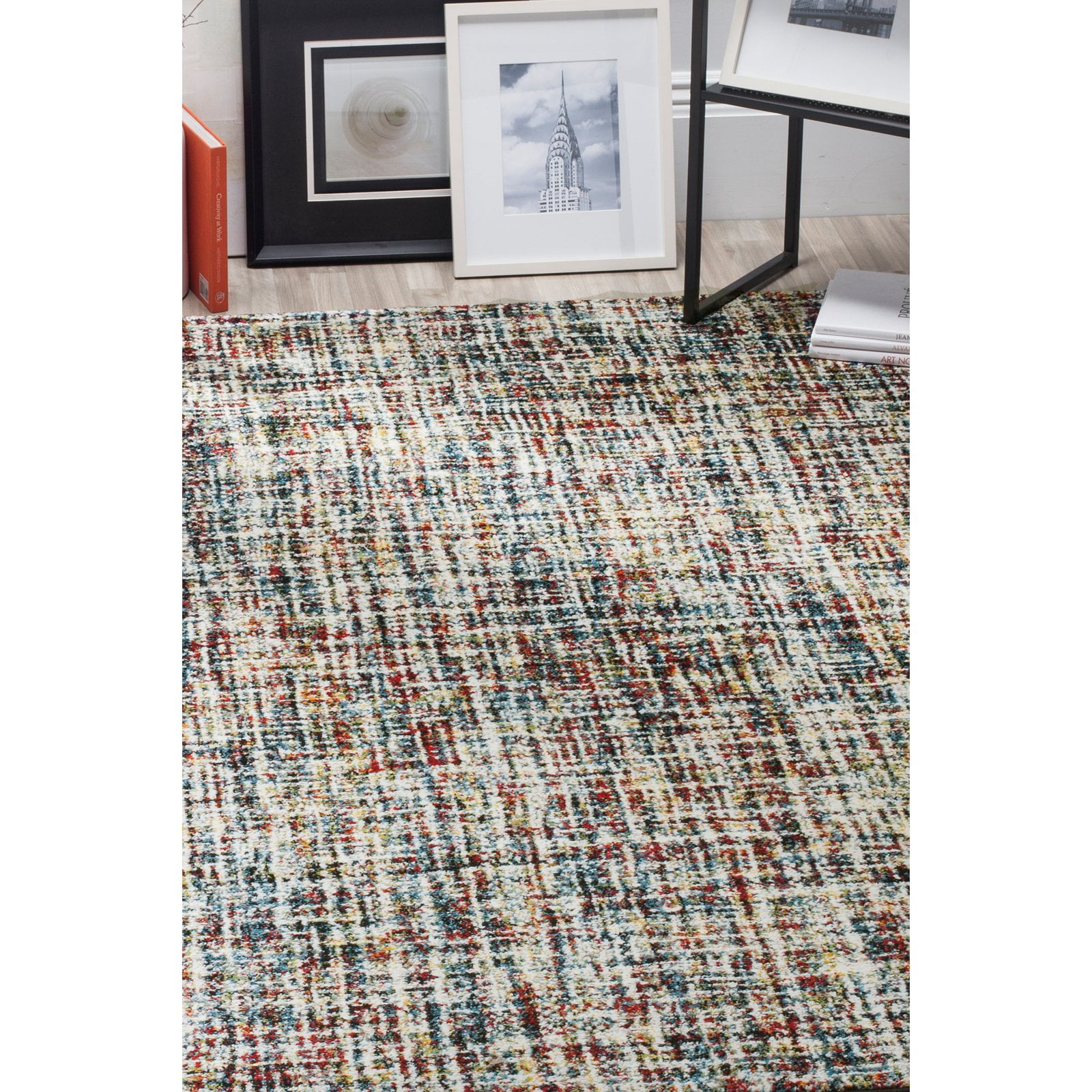 SAFAVIEH Porcello Laxine Striped Area Rug, Multi, 4' x 6'
