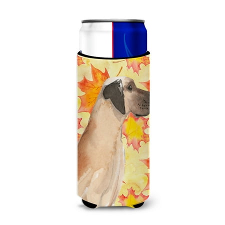 

Carolines Treasures BB9524MUK Fawn Natural Great Dane Fall Michelob Ultra Hugger for slim cans Slim Can multicolor