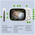 thumbnail image 5 of Monitor Para Bebe  Bloosom Visión Nocturna Inalámbrica Y Audio Blanco, 5 of 5