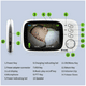 thumbnail image 5 of Monitor Para Bebe  Bloosom Visión Nocturna Inalámbrica Y Audio Blanco, 5 of 5
