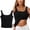 Black, variant on Tank Top with Built In Bra for Women Adjustable Spaghetti Strap Tops Solid Scoop Neck Padded Cami Shirt Y2k Layering Shapewear Black One Size