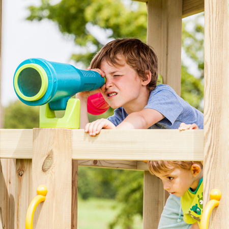 Blue Rabbit Play Mega Telescope for Outdoor Playsets, Orange/Lime Green