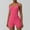 Pink, variant on Hvot&aat Womens Sexy Sleeveless Tight Jumpsuit Solid Color Side Drawstring Adjustable Short Rompers Fitting Yoga Jumpsuits