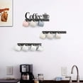 thumbnail image 4 of Coffee Mug Wall Rack, Coffee Cup Holder Wall Mounted with 12 Heavy Duty Hooks and Metal Coffee Sign, Rustproof Tea Cup Hanger Display D r for Coffee Bar, Kitchen, Office, 4 of 6