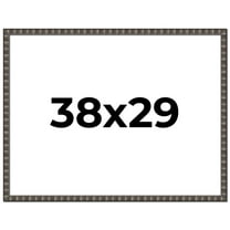 38x29 Frame Black Brown Chestnut Mosaic Solid Wood Picture Frame | 1.125 Inch Moulding Width |