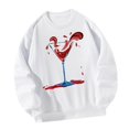 thumbnail image 4 of Sudadera con cuello redondo para mujer, ropa deportiva a la moda, jersey elegante, Tops para desplazamientos, uso diario, regalo de año Nuevo , l L, 4 of 8