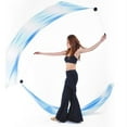 thumbnail image 2 of Belly Dance Silk Poi Balls - Silk Streamer Scarf for Dancing Balls & Handle, Durable Chain - 01, as described, 2 of 3