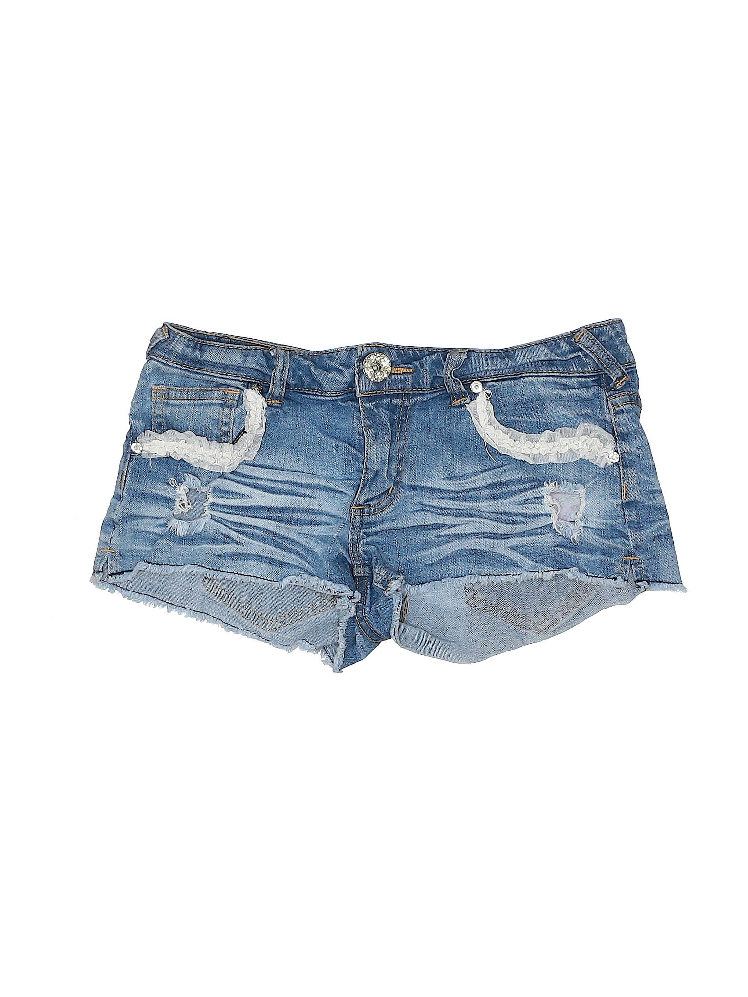 denim shorts walmart