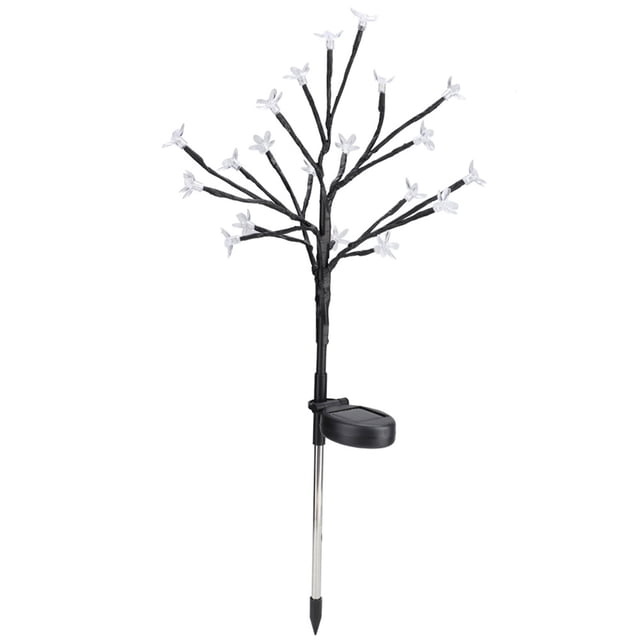 Lámpara de cerezo solar impermeable para exteriores, 20 LED, para decoración de césped, jardín, patio y paisaje.