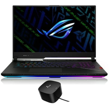 ASUS ROG Strix SCAR 17 SE Gaming/Entertainment Laptop (Intel i9-12950HX 16-Core, 17.3in 240Hz 2K Quad HD (2560x1440), NVIDIA GeForce RTX 3080 Ti, Win 11 Pro) with 120W G4 Dock