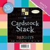 Cardstock Stack Brights 8X8 58Sh Textured With White Core