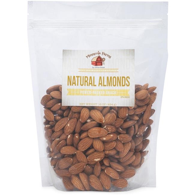 Office Snax, OFX00696, Natural Almonds Power-Packed Snack, 1 Each
