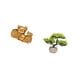 thumbnail image 5 of Estatua moderna de animal en resina y bonsái artificial, planta verde artificial para estantería, centro de mesa, adorno coleccionable, 5 of 8