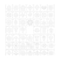 thumbnail image 1 of 48 plantillas de mandala para manualidades, plantillas de flores únicas, plantillas para pintar, plantillas para pintar para suelos de baldosas, 1 of 8
