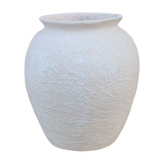 BIDK Home Paper Mache Pot - 12.75" - White