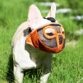 thumbnail image 7 of 2Pcs Multicolor Short Snout Dog Muzzle- Adjustable Breathable Mesh Bulldog Muzzle for Biting Chewing Licking Grooming Dog Mask, 7 of 7