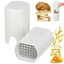 French Fry Cutter Potato Slicer, Stainless Steel Cooking Gadget for Potato Vegetable Radish Cucumber Onion