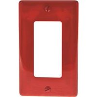 DECORATOR WALLPLATE 1-GANG RED