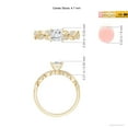 thumbnail image 4 of ANGARA Natural 0.57 Ct. Diamond Classic Ring in 14K Yellow Gold for Women (Ring Size: 11.5), 4 of 9