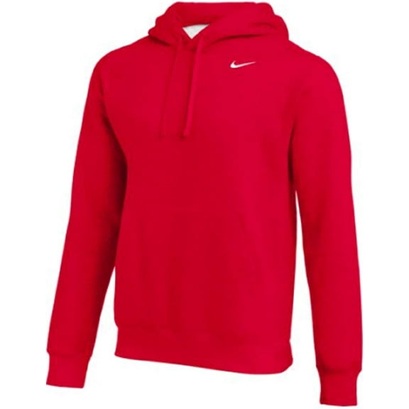 Nike Mens Pullover Fleece Hoodie Medium Red