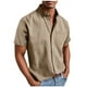 thumbnail image 2 of pstuiky Camisas de vestir de manga corta para hombre, Camisas de manga corta con cuello vuelto y botones sueltos informales de color sólido para hombre camisas casuales para hombre xxl, 2 of 5