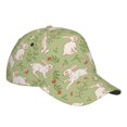 thumbnail image 3 of Kdxio Unisex Cute Rabbit And Flower Pattern Baseball Cap Unisex Washed Classic Adjustable Hat, 3 of 8