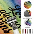 thumbnail image 5 of Area Rugs 2.7'x5', Colorful Striped Carpet Runner Indoor Outdoor Rugs Home Decor Aesthetic, Modern Abstract Rainbows Stripes Non Slip Mats Washable Accent Rug for Living Room Bedroom, 5 of 8
