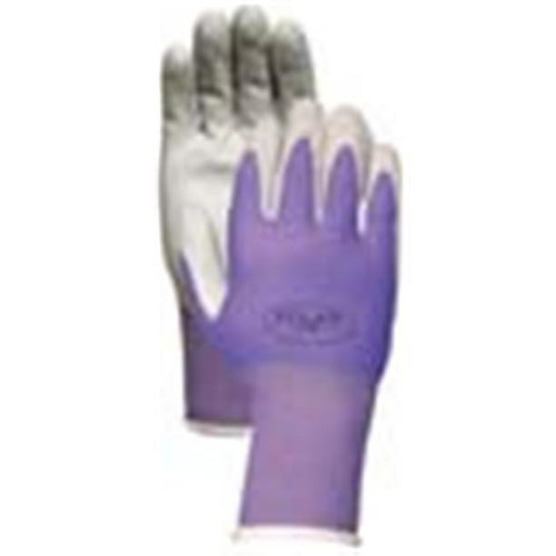 Atlas Glove Nt370prxs Purple Nitrile, Nitrile Touch Garden Gloves Small Size
