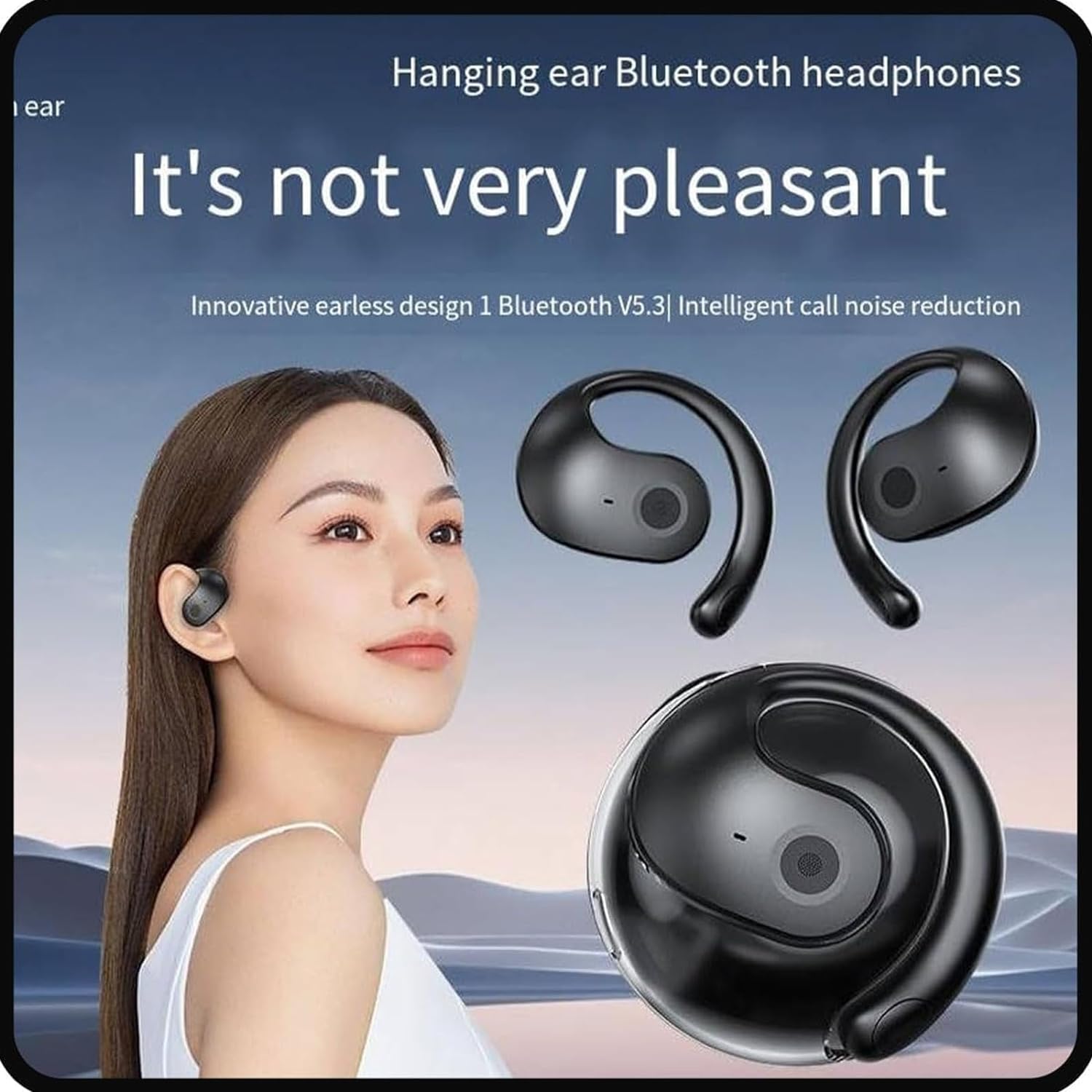 Breezelly Auricolari Traduttore IA - Bluetooth 5.4, 75 Lingue, Ricarica Wireless, Design Comfort