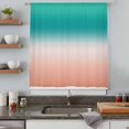 thumbnail image 5 of Teal Pink Ombre Sheer Curtains 72 Inches Long, Modern Gradient Abstract Art Light Filering Curtains, Breathable Simi Curtain Privacy Drapes for Living Room Bedroom Lightweight Window Treatment, 5 of 9