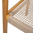 thumbnail image 3 of Brown Wood Dining Chairs With Braided Rope Back - Of 2 For A Comfortable Sit Chair (2 Chairs) Structure Stability, 3 of 7