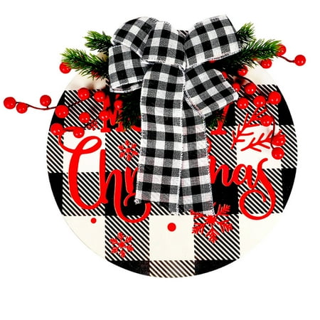 

2022 Christmas Decorations - Mchoice Christmas Wooden Three-dimensional Garland Door Hanging Wall Decoration Pendant on Clearance