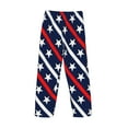 thumbnail image 5 of Junzan Men'S Pajama Pants Patriotic Star Sleepwear Pants Pj Bottoms Drawstring And Pockets, 5 of 9