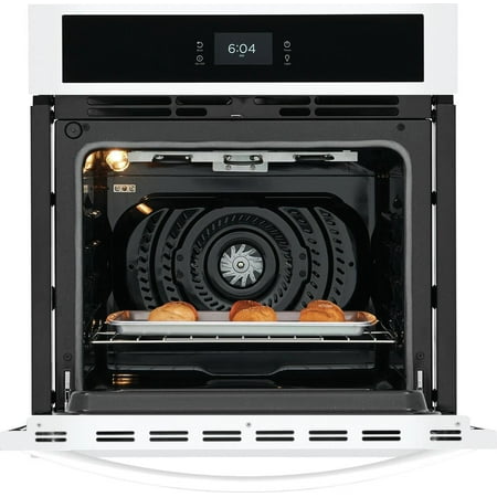 Frigidaire - 27" Built-in Single Electric Wall Oven with Fan Convection - White