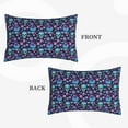 thumbnail image 2 of Rateoe Funny Skull Flower Pattern Pillow Covers with Invisible Zipper(Pillows are not Included) Standard Pillowcases-16"x24", 2 of 6