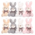 thumbnail image 1 of llaveros de conejo de peluche, llaveros de conejo de dibujos animados, llavero de peluche, colgante de conejito para mochila, mini colgante, 1 of 6