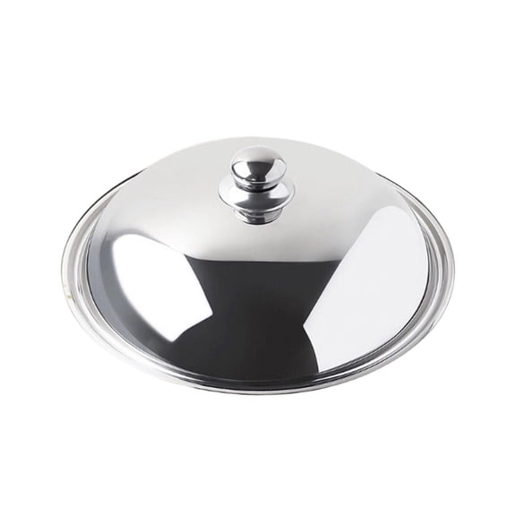 Skillet Lid Stainless Steel Wok Lid Cover Professional, Anti Scald, 36cm Pot Covers Cooking Pot Lid for Griddle Kitchen Cheese Top Bead Lid