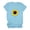 Blue, variant on VOONCAS Womens Short Sleeve Crewneck Cotton T-Shirt, Solid Basic Soft Comfortable Tee, Everyday Casual Top, Blue,Size S