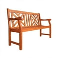 thumbnail image 3 of Vifah Malibu Outdoor 2-Seater Atlantic Bench, 3 of 4