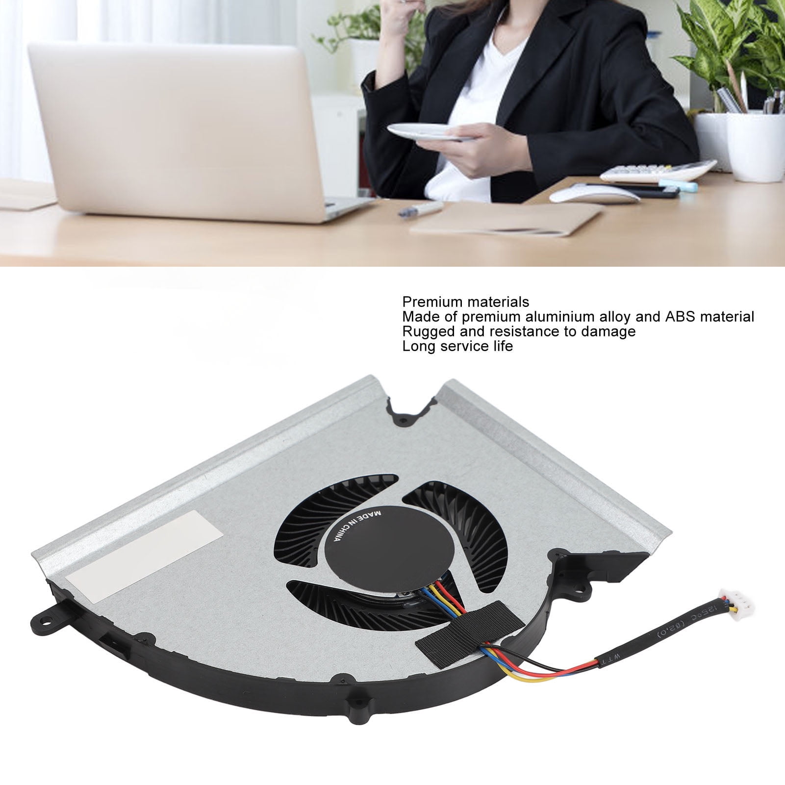 Ventilateur Refroidissement PC Portable MSI - Remplacement CPU/GPU | Alliage Aluminium, 4 Broches