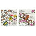 thumbnail image 2 of Northlight Set of 2 'Love Blooms Here' Floral Outdoor Garden Stones 7", 2 of 5