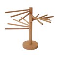 thumbnail image 1 of Hearth & Gear Pasta Drying Rack Wooden Foldable Pasta Dryer Rack Stand Easy Storage & Quick Up Spaghetti Stand Hanger With 9 Suspension Rods For Kitchen Counter Small Dish Cup Drying Rack Dish Drying, 1 of 7
