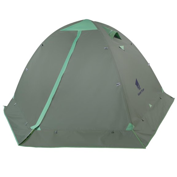 GEERTOP Tienda de campaña ligera para 2 personas, tienda de campaña impermeable de doble capa para 4 estaciones, para clima frío, para acampar, cazar, senderismo, escalada, viajes al aire libre, fácil