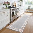 thumbnail image 5 of Lahome 2'x6' Scalloped Boho Floral Hallway Runner Rug 2x6ft Non-Slip, Washable Low-Pile,Soft Microfiber Carpet for Entryway Kitchen Laundry Bedroom, 5 of 10
